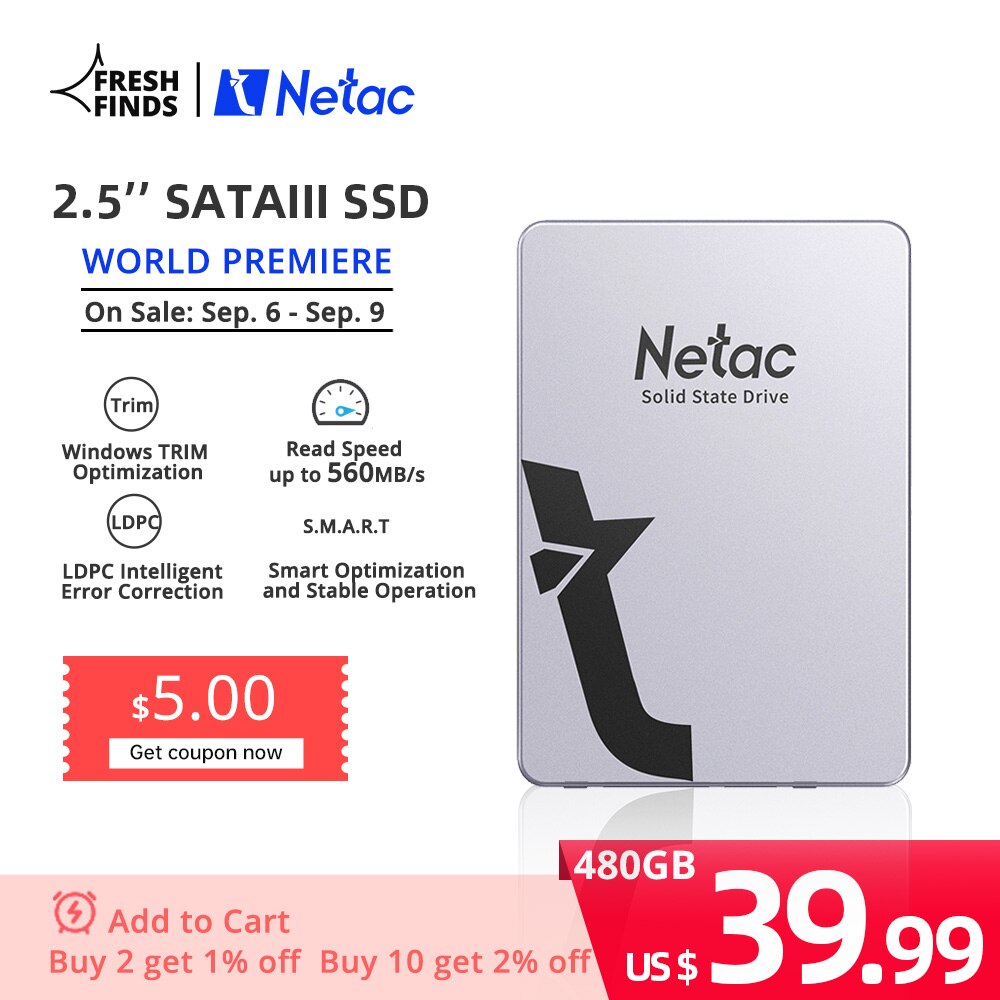 Netac Ʈ PC SSD ϵ ̺ ũ HDD  ..